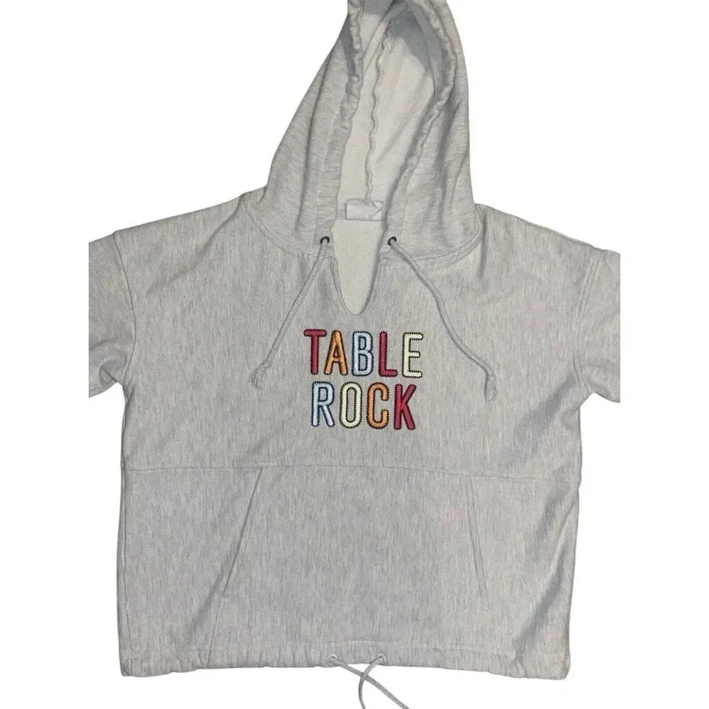 Champion Reverse Weave Hoodie Women’s M Gray Pullover Fleece Table Rock